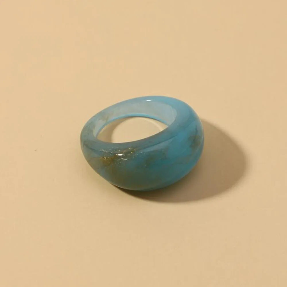 Colorful Acrylic Statement Ring RI1