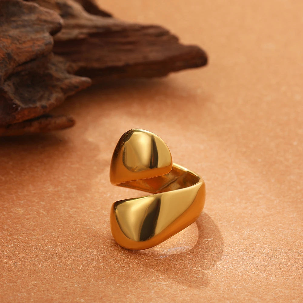 Ringiy Irregular Geometric Dome Ring